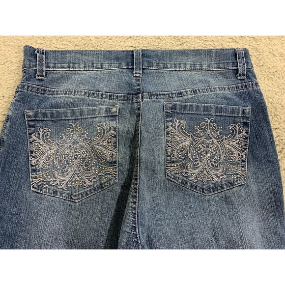 Gloria Vanderbilt American Slimming Effect Amanda Petite 10 Denim Jean Capris - Picture 5 of 15